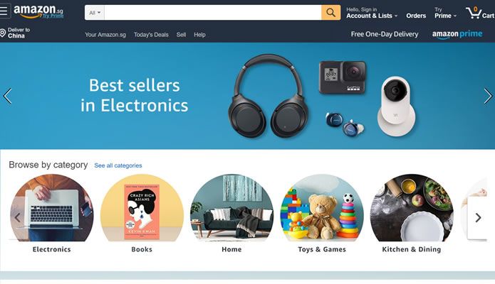 亚马逊新加坡官方网站