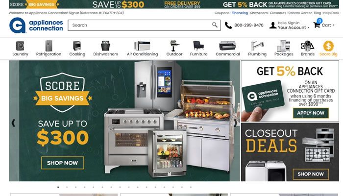 美国家用和厨房电器销售网站