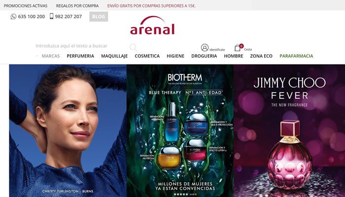 西班牙香水和化妆品购物网站