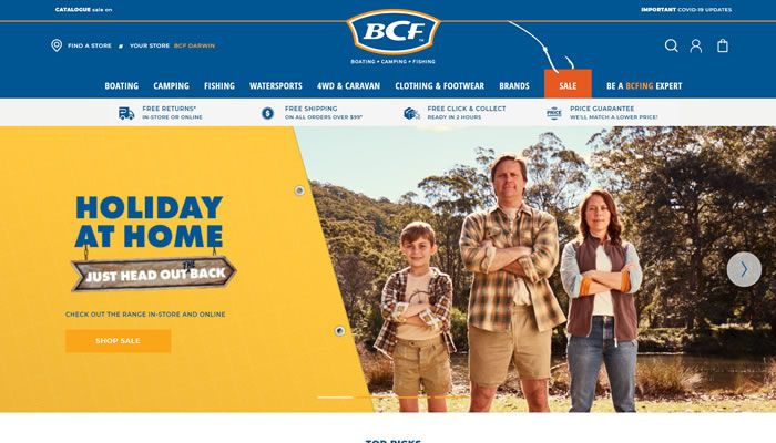 澳大利亚在线划船、露营和钓鱼商店