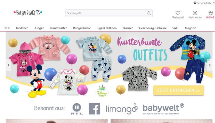 德国婴儿服装和婴儿用品购买网站