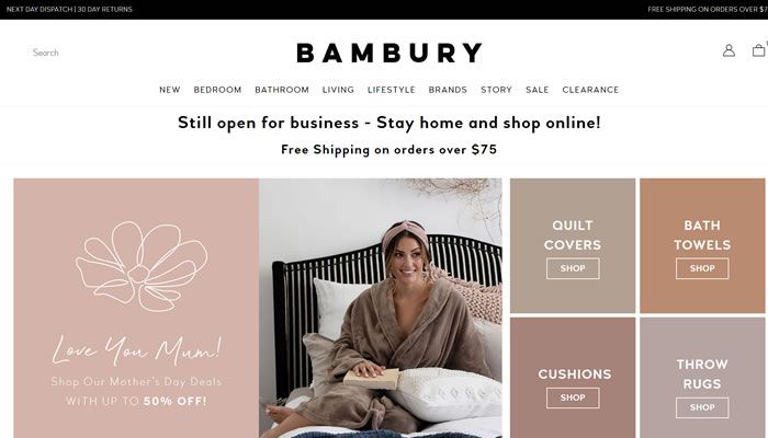 澳大利亚床上用品、浴巾和家居用品购物网站