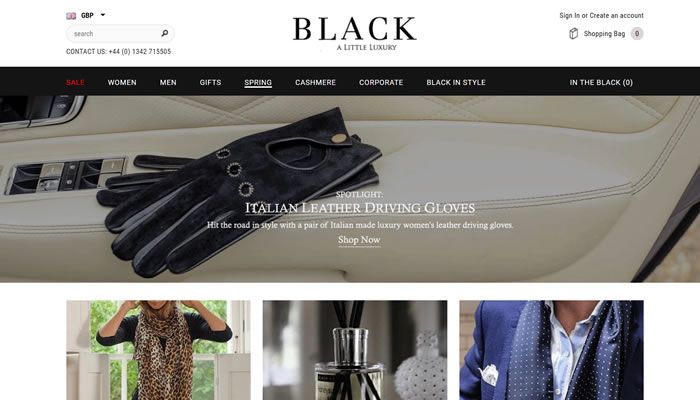 英国男女豪华配饰和礼品网站