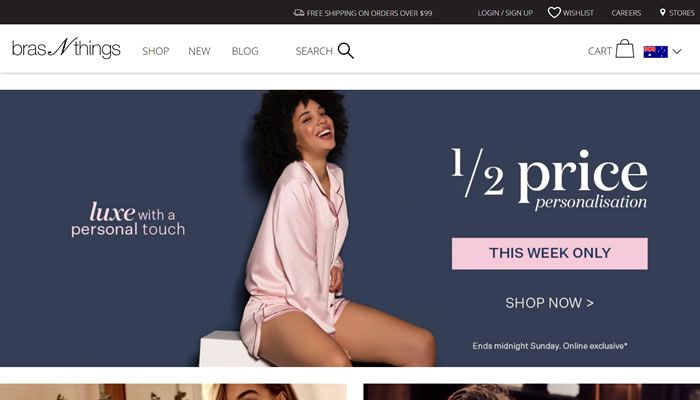 澳大利亚领先的时尚内衣零售商