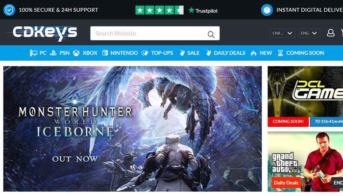 最畅销的视频游戏享受高达90％的折扣