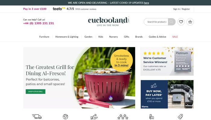 英国独特家具和家庭用品购物网站