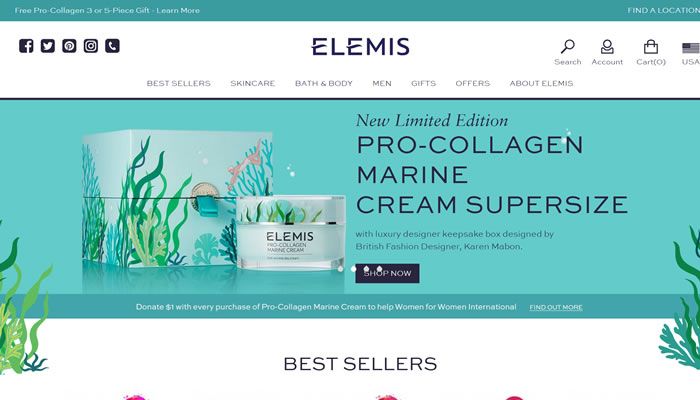 Elemis美国官网