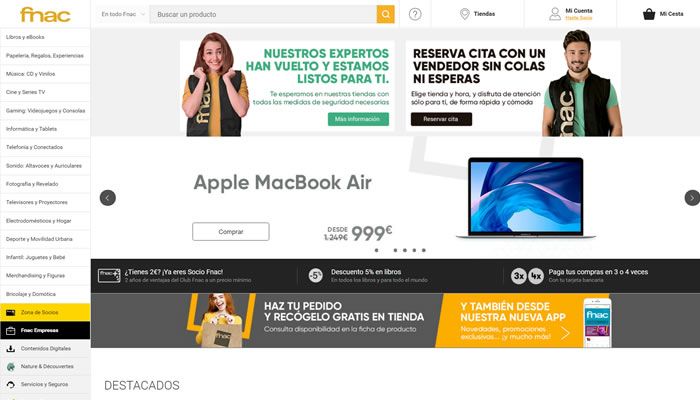 Fnac西班牙官网