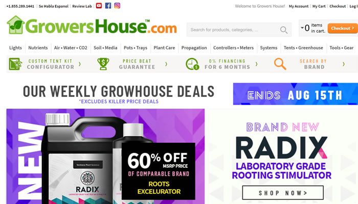 美国最大的在线水培用品商店