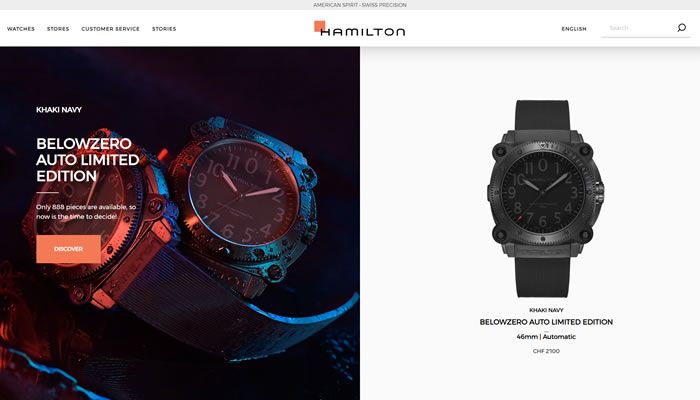 汉米尔顿手表官网