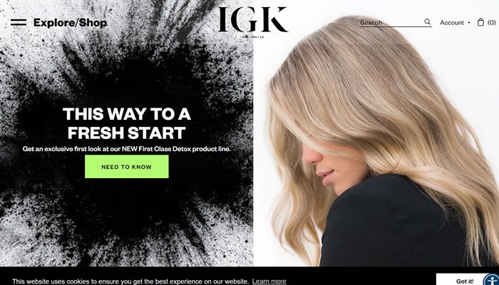 IGK Hair官网
