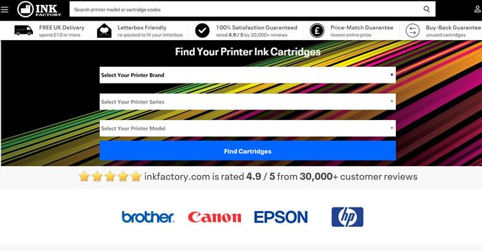 英国打印机墨盒销售网站