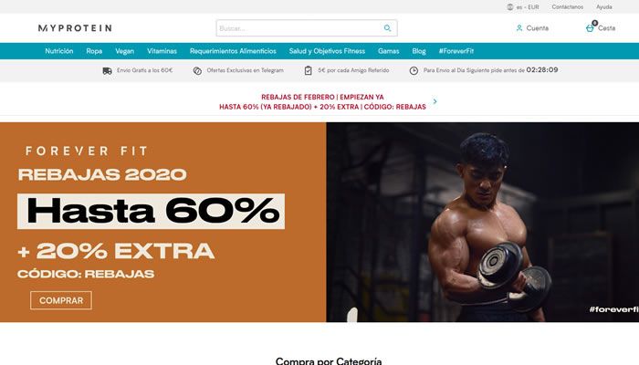 Myprotein西班牙官网