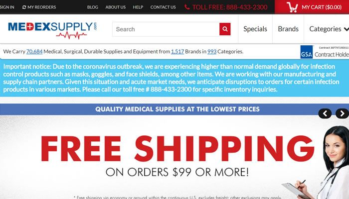 美国在线医疗分销商