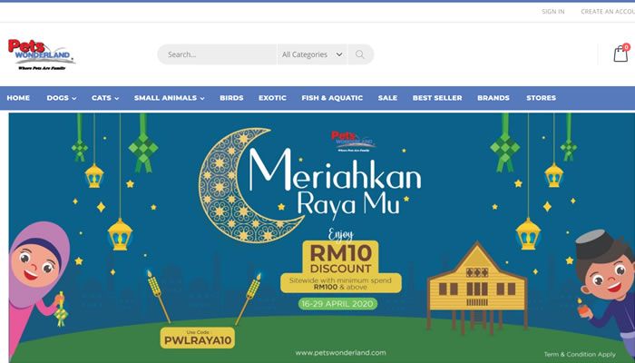 马来西亚排名第一的宠物用品店
