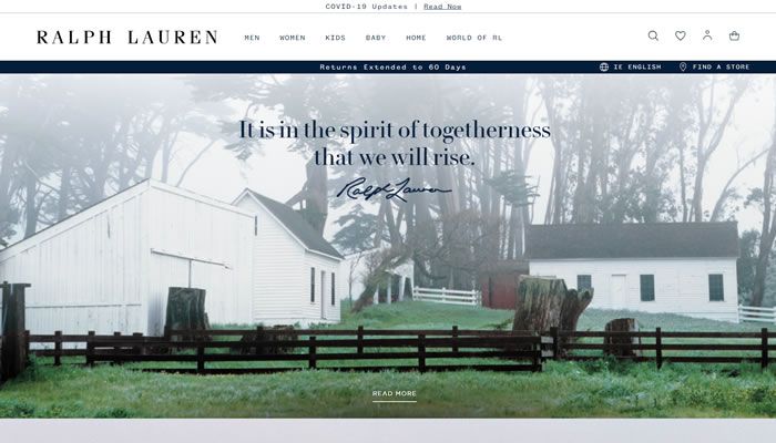 拉夫劳伦爱尔兰官方网站