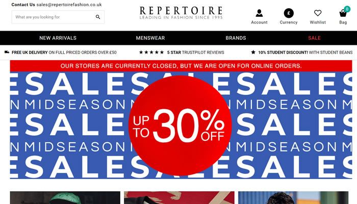 英国领先的男装设计师服装独立零售商