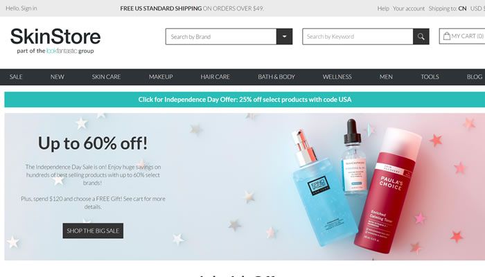 全球最大化妆品零售网站