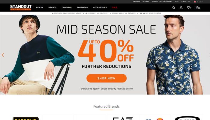 英国名牌男装店