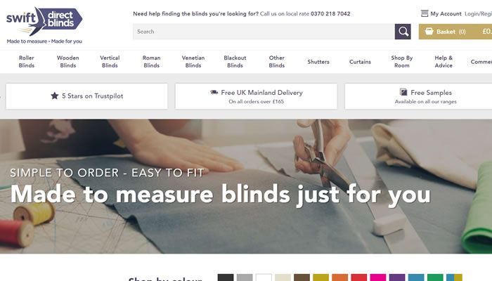 英国在线定制百叶窗网站