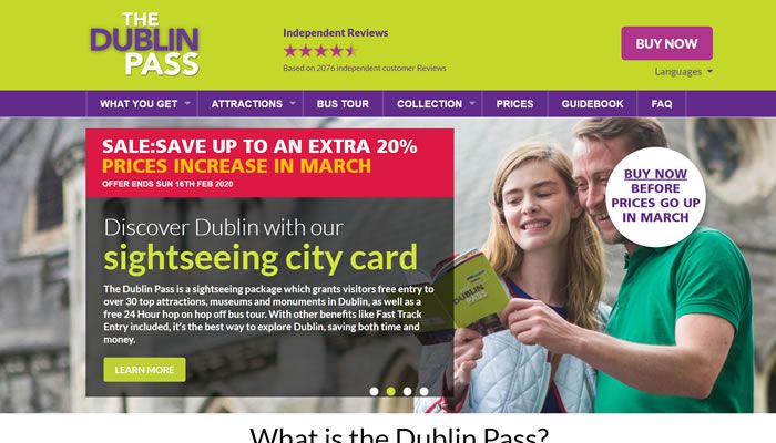 都柏林通行卡/城市通票