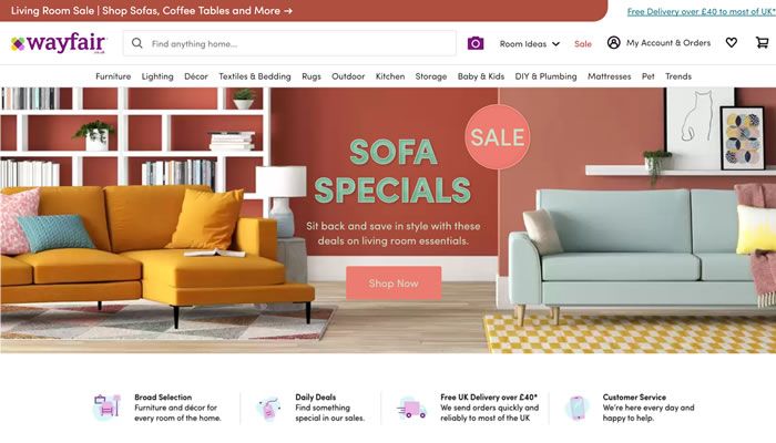 英国家具、照明、家居用品网上商店