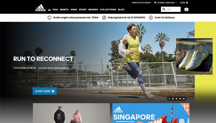 阿迪达斯印尼官方网站