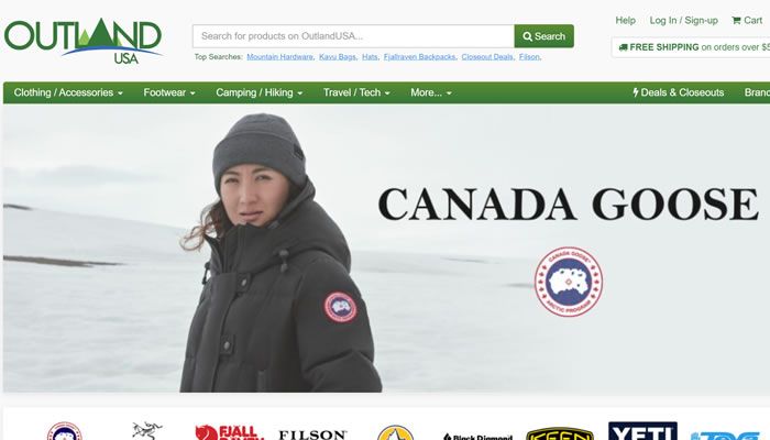 美国户外服装和装备购物网站