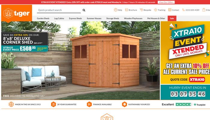 英国知名小木屋定制网站