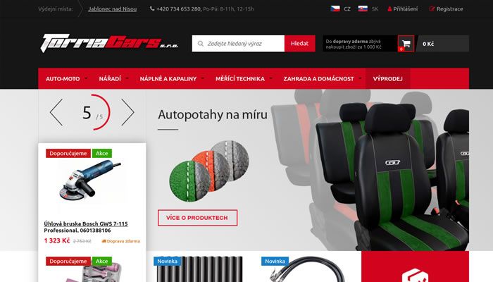 捷克汽车配件和工具销售网站