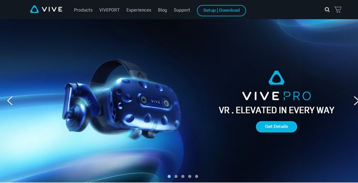 HTC VIVE美国官网